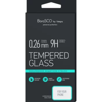 Защитное стекло Vespa(BoraSCO Honor 8А/ 8A Pro/ Huawei Y6 (2019) чёрный)