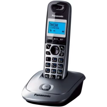 Телефон беспроводной DECT Panasonic(KX-TG2511RUM серебристый)