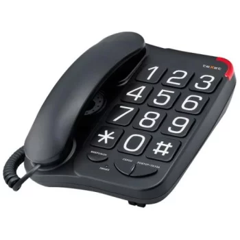 Телефон проводной Texet(ТХ-201 black чёрный)