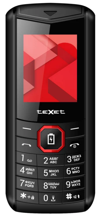 Мобильный телефон teXet(TM-D206 Black-Red)